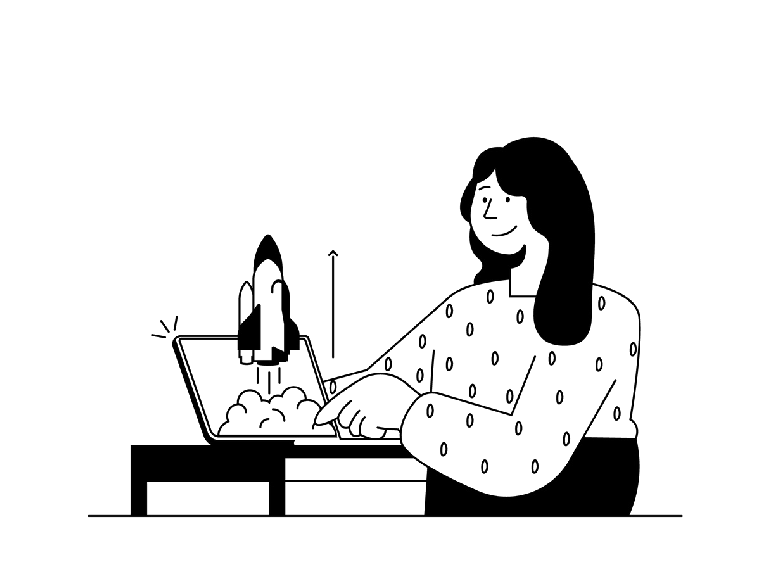 プロダクト開発と成長を示すイラスト